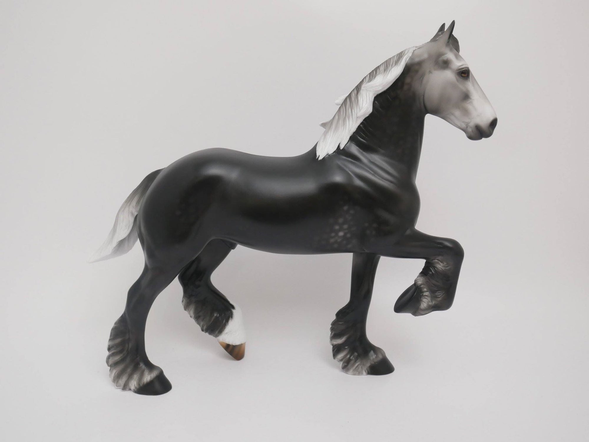 DARK CLOUD-OOAK DAPPLE GREY TROTTING DRAFTER BY AUDREY DIXON 6/1/20