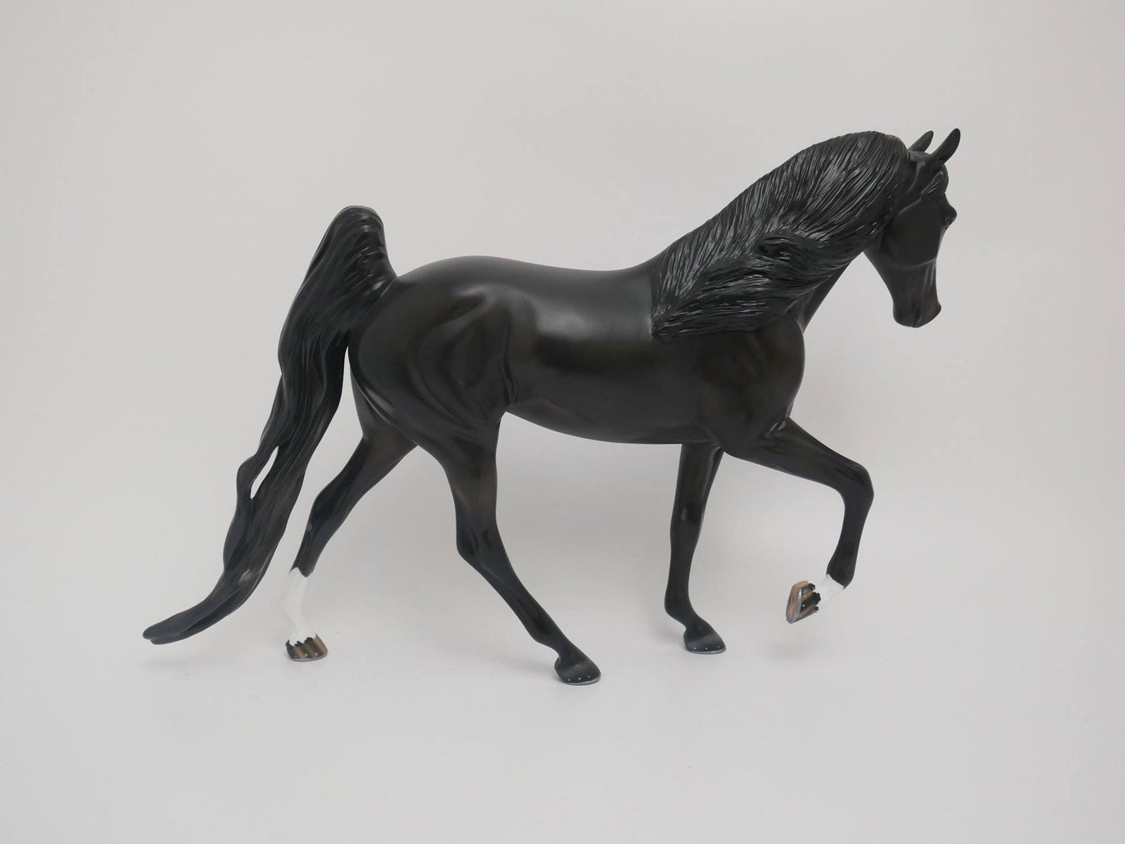 DARK KNIGHT-OOAK BLACK TENNESSEE WALKER BY AUDREY DIXON 6/2/20