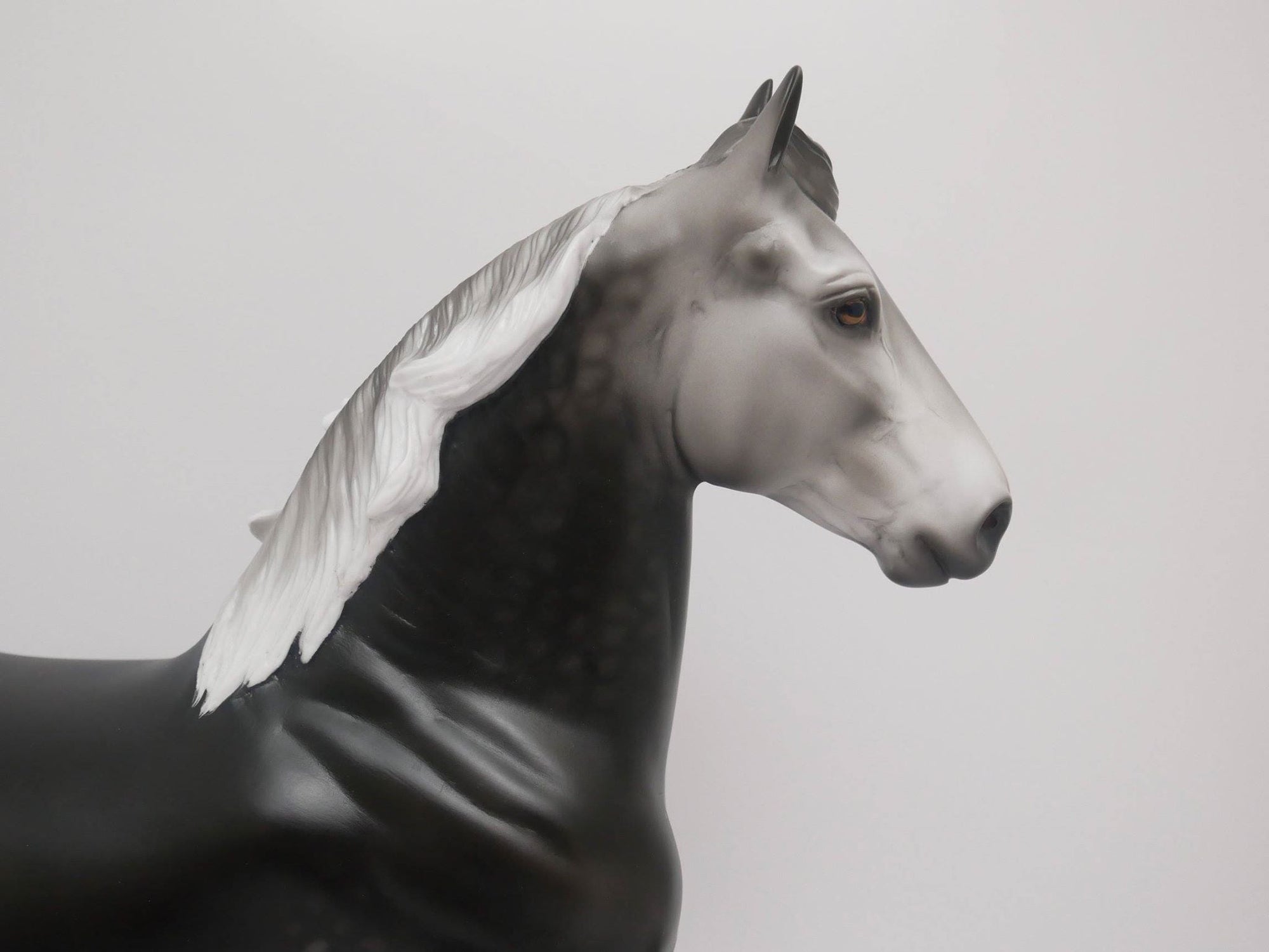 DARK CLOUD-OOAK DAPPLE GREY TROTTING DRAFTER BY AUDREY DIXON 6/1/20