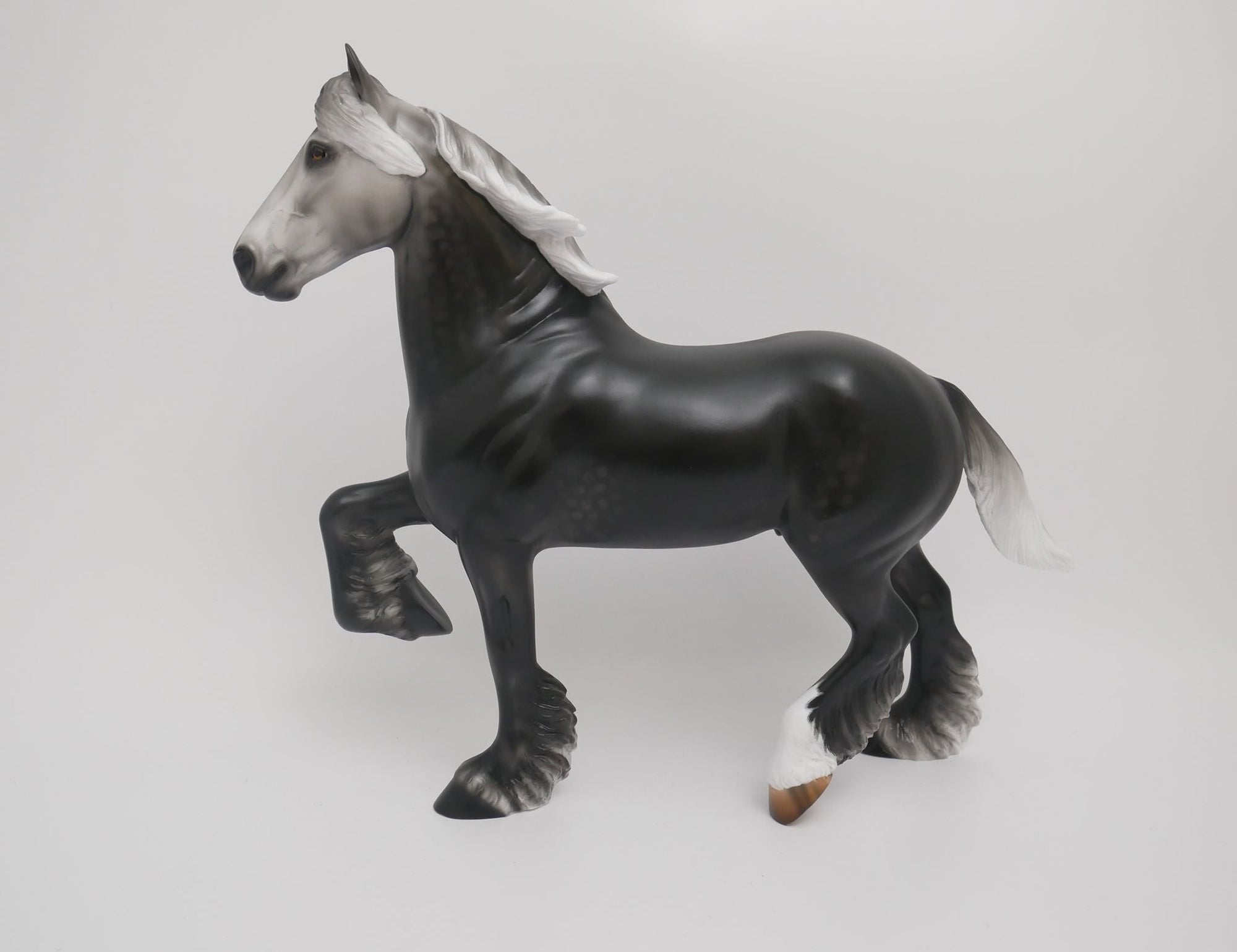 DARK CLOUD-OOAK DAPPLE GREY TROTTING DRAFTER BY AUDREY DIXON 6/1/20