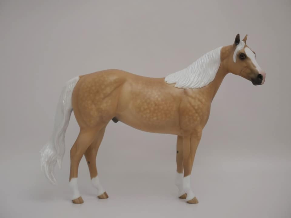 MICHAEL-OOAK STAR DAPPLE PALOMINO ISH MODEL HORSE BY SHERYL LEISURE 7/10/20