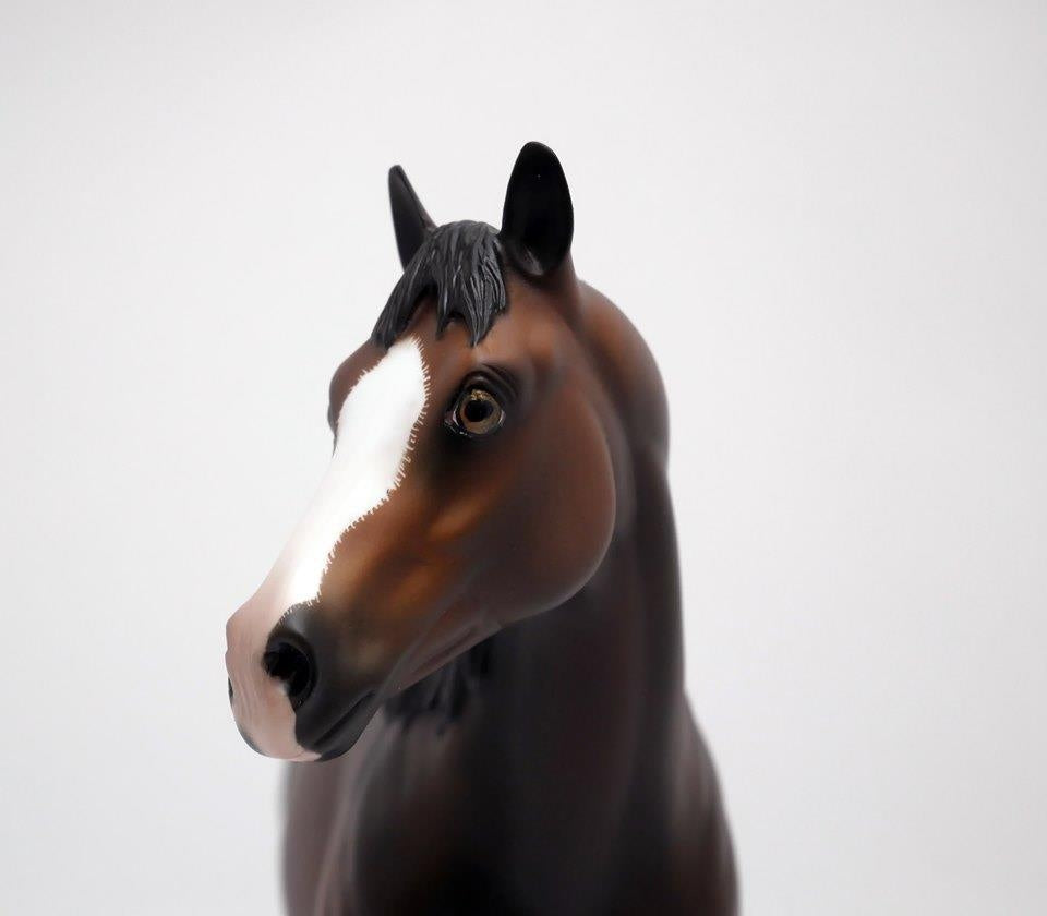 MICKEY-OOAK DAPPLE BAY ISH MODEL HORSE 7/10/20