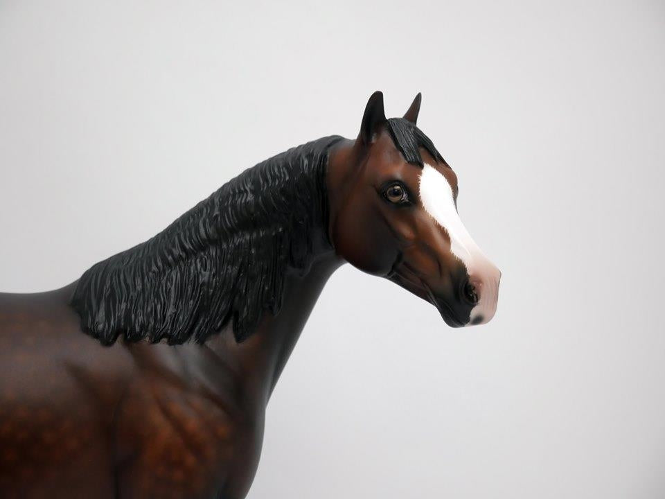 MICKEY-OOAK DAPPLE BAY ISH MODEL HORSE 7/10/20