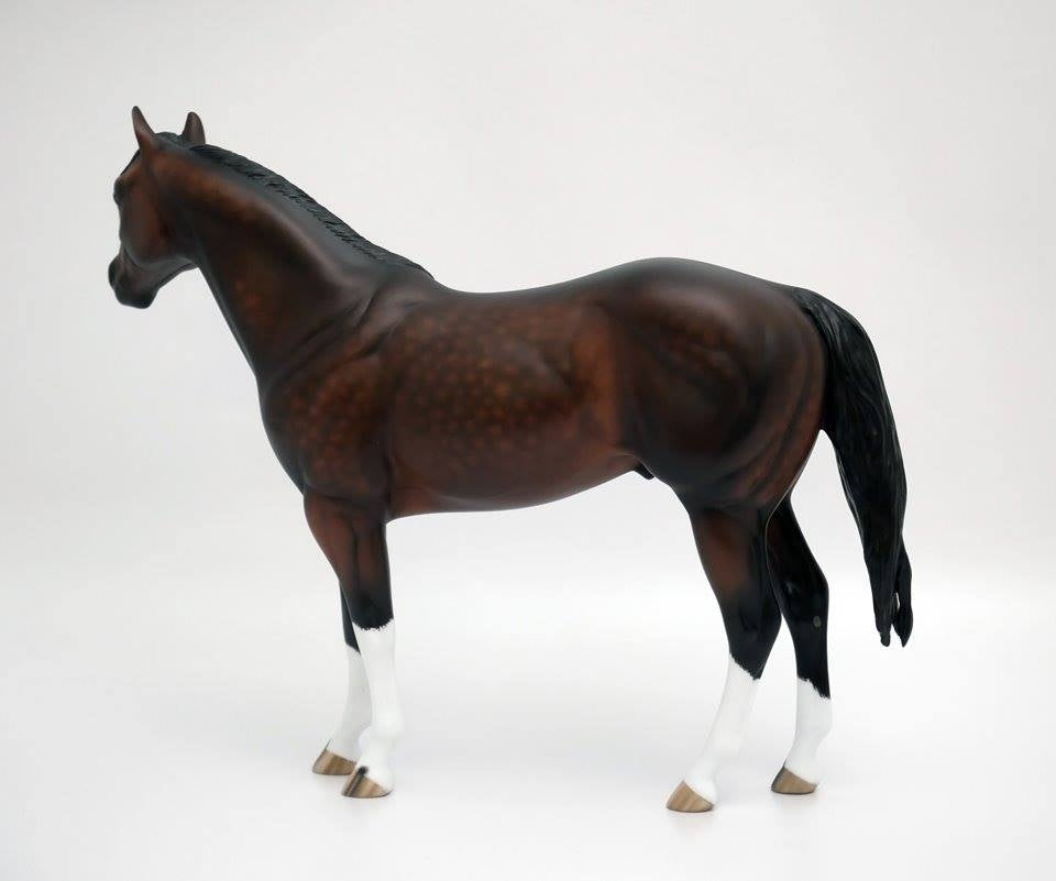MICKEY-OOAK DAPPLE BAY ISH MODEL HORSE 7/10/20