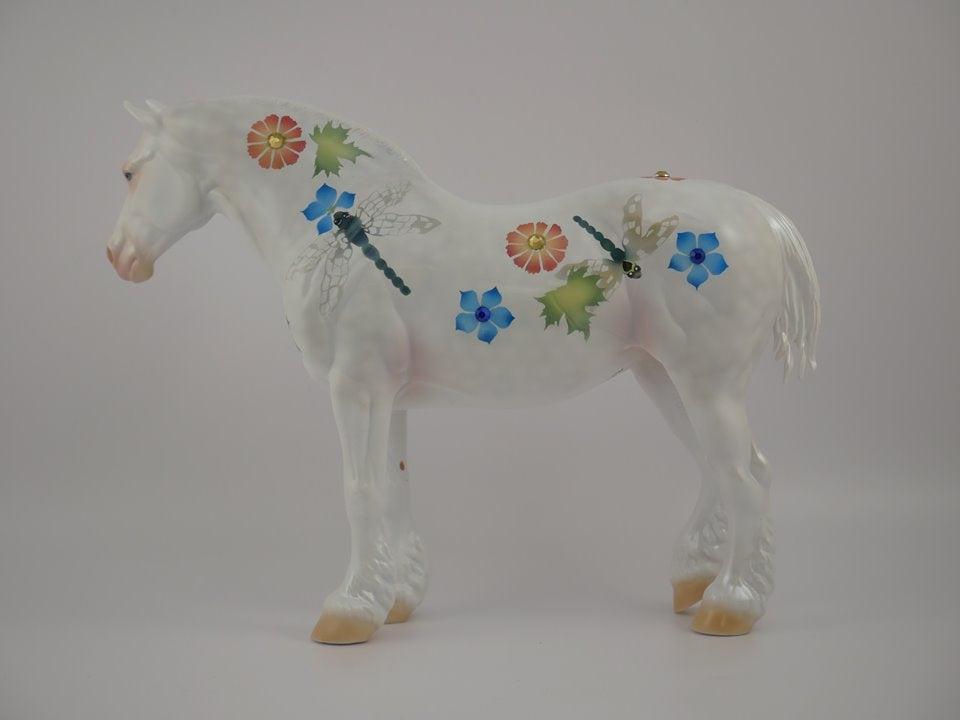 SUMMER DAZE-OOAK HEAVY DRAFT MARE DECORATOR MODEL HORSE 7/9/20