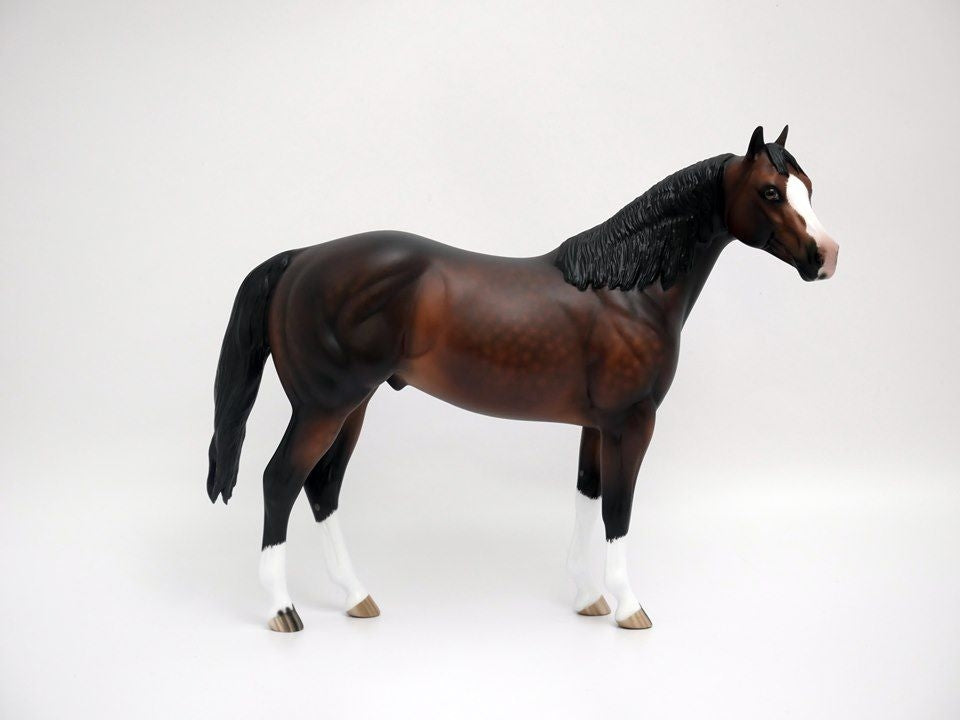 MICKEY-OOAK DAPPLE BAY ISH MODEL HORSE 7/10/20