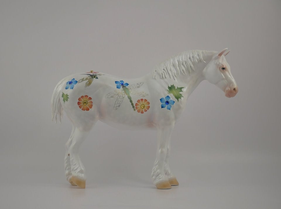 SUMMER DAZE-OOAK HEAVY DRAFT MARE DECORATOR MODEL HORSE 7/9/20