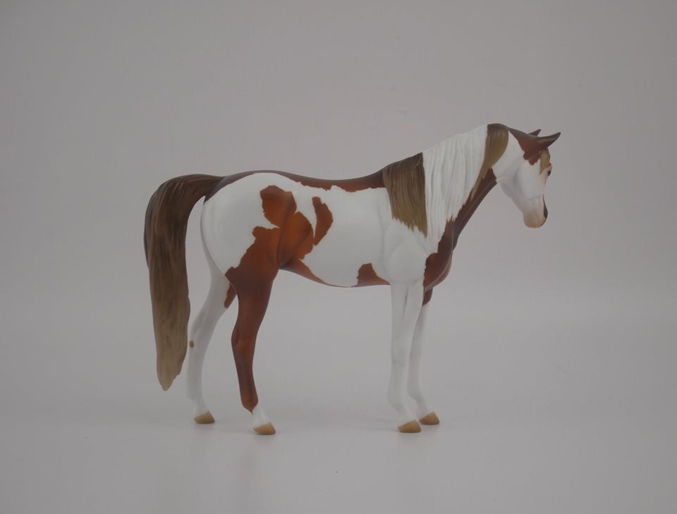 Bryde - OOAK Chestnut Pinto Arabian Pebbles by Audrey Dixon 7/9/20