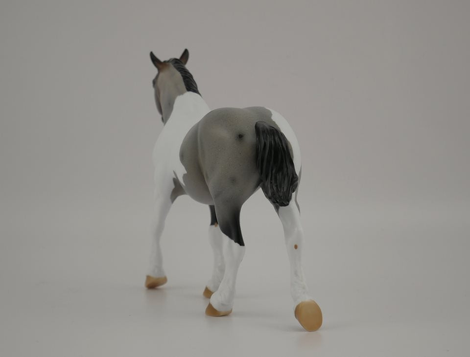 WINTERS HOTH-LE-? ROAN PINTO PEBBLES DRAFT MODEL HORSE 7/17/20