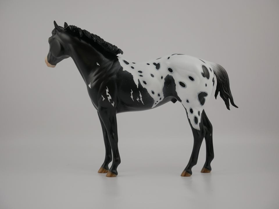 BUMI-LE-? LOUD APPALOOSA ISH MODEL HORSE 7/17/20