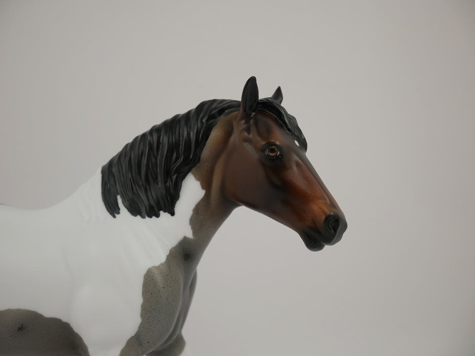 WINTERS HOTH-LE-? ROAN PINTO PEBBLES DRAFT MODEL HORSE 7/17/20
