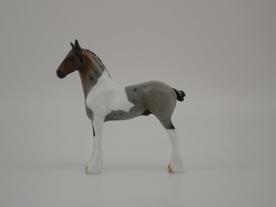 WINTERS HOTH-LE-? ROAN PINTO DRAFT CHIP MODEL HORSE 7/17/20
