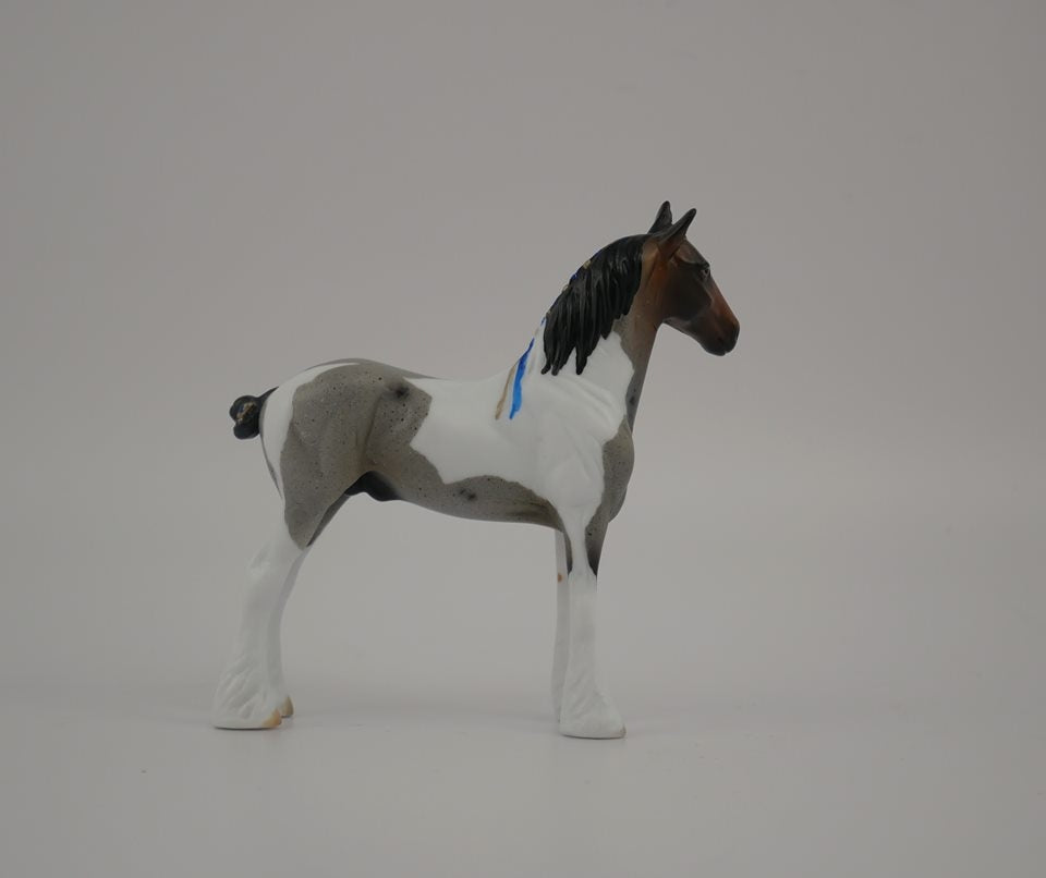 WINTERS HOTH-LE-? ROAN PINTO DRAFT CHIP MODEL HORSE 7/17/20