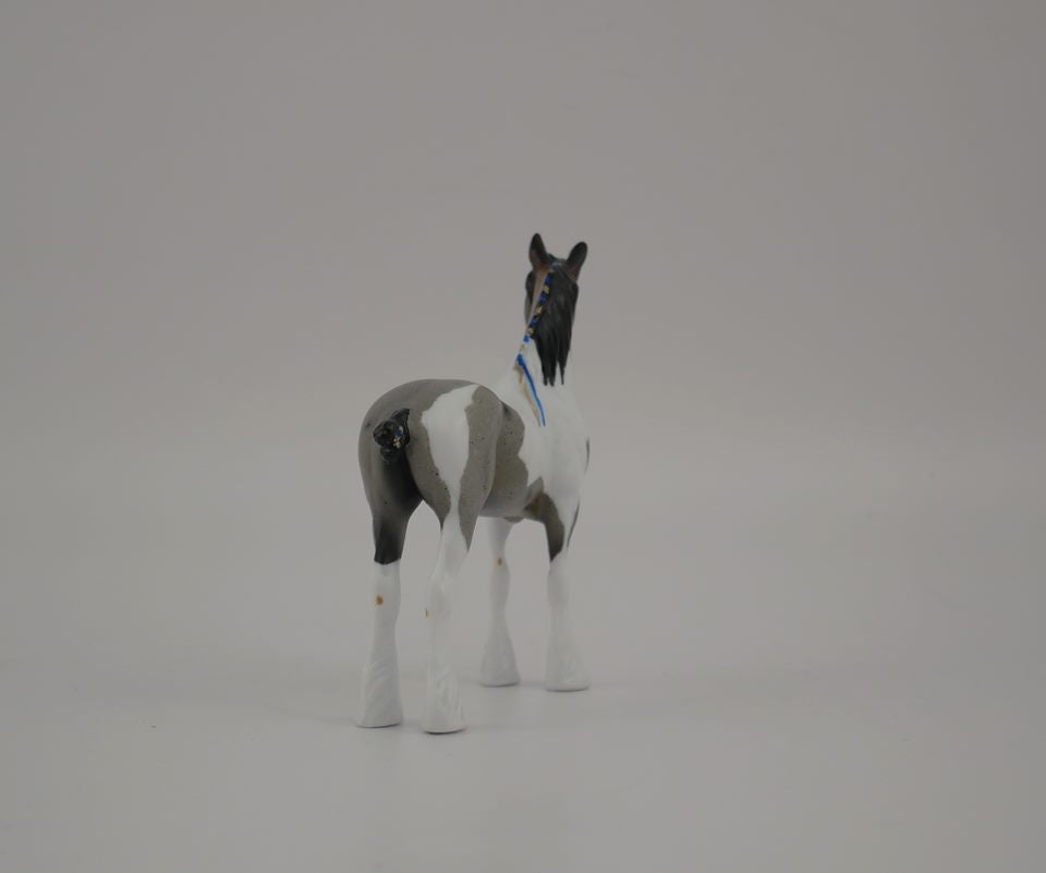 WINTERS HOTH-LE-? ROAN PINTO DRAFT CHIP MODEL HORSE 7/17/20