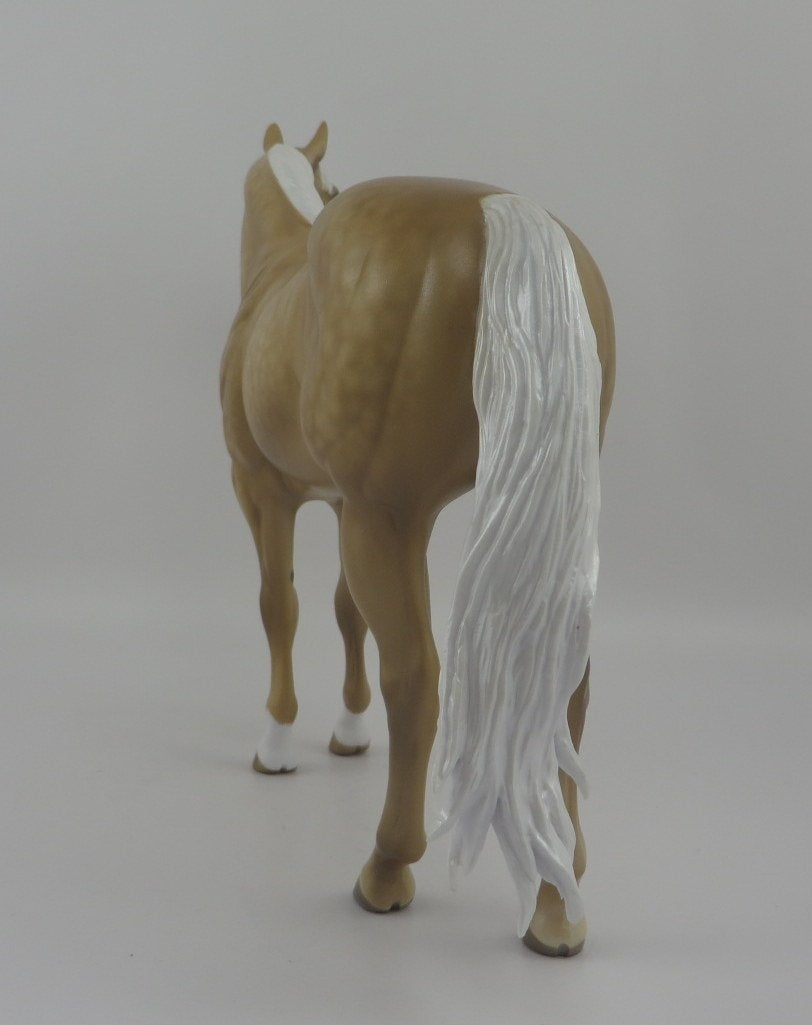 SPIFFING-OOAK DAPPLE PALOMINO ISH MODEL HORSE BY SHERYL LEISURE 8/10/20