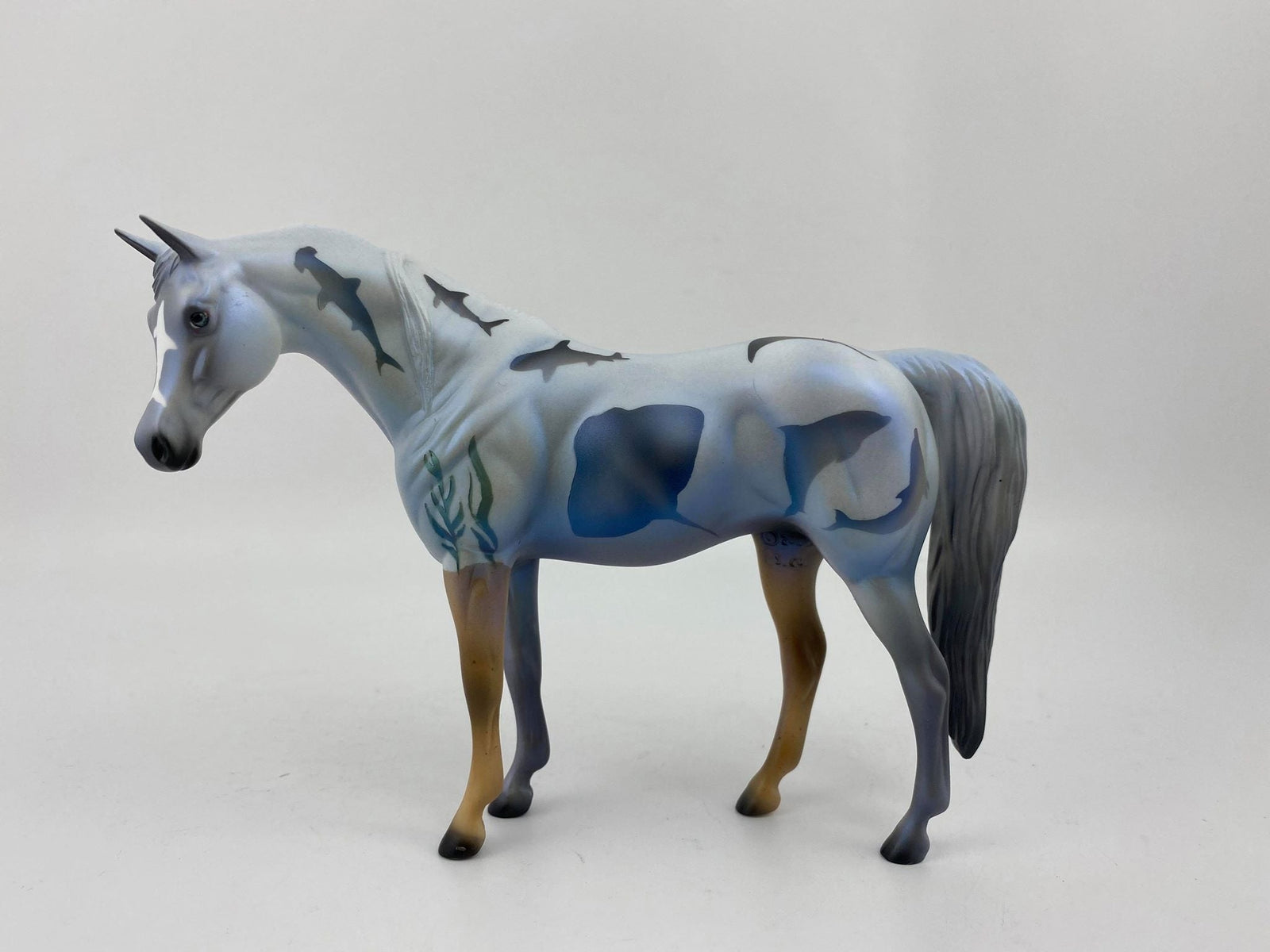 SHARK ANGEL-OOAK PEBBLES ARABIAN MARE SHARK WEEK DECORATOR 8/7/20