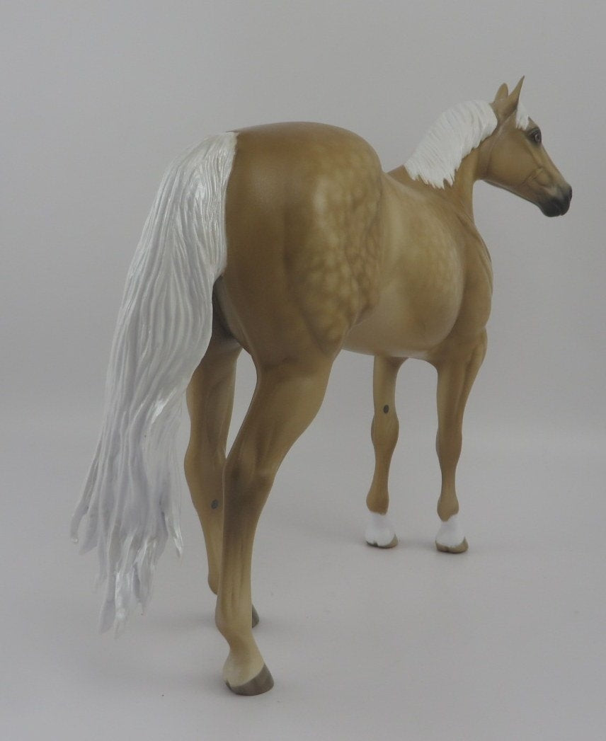 SPIFFING-OOAK DAPPLE PALOMINO ISH MODEL HORSE BY SHERYL LEISURE 8/10/20