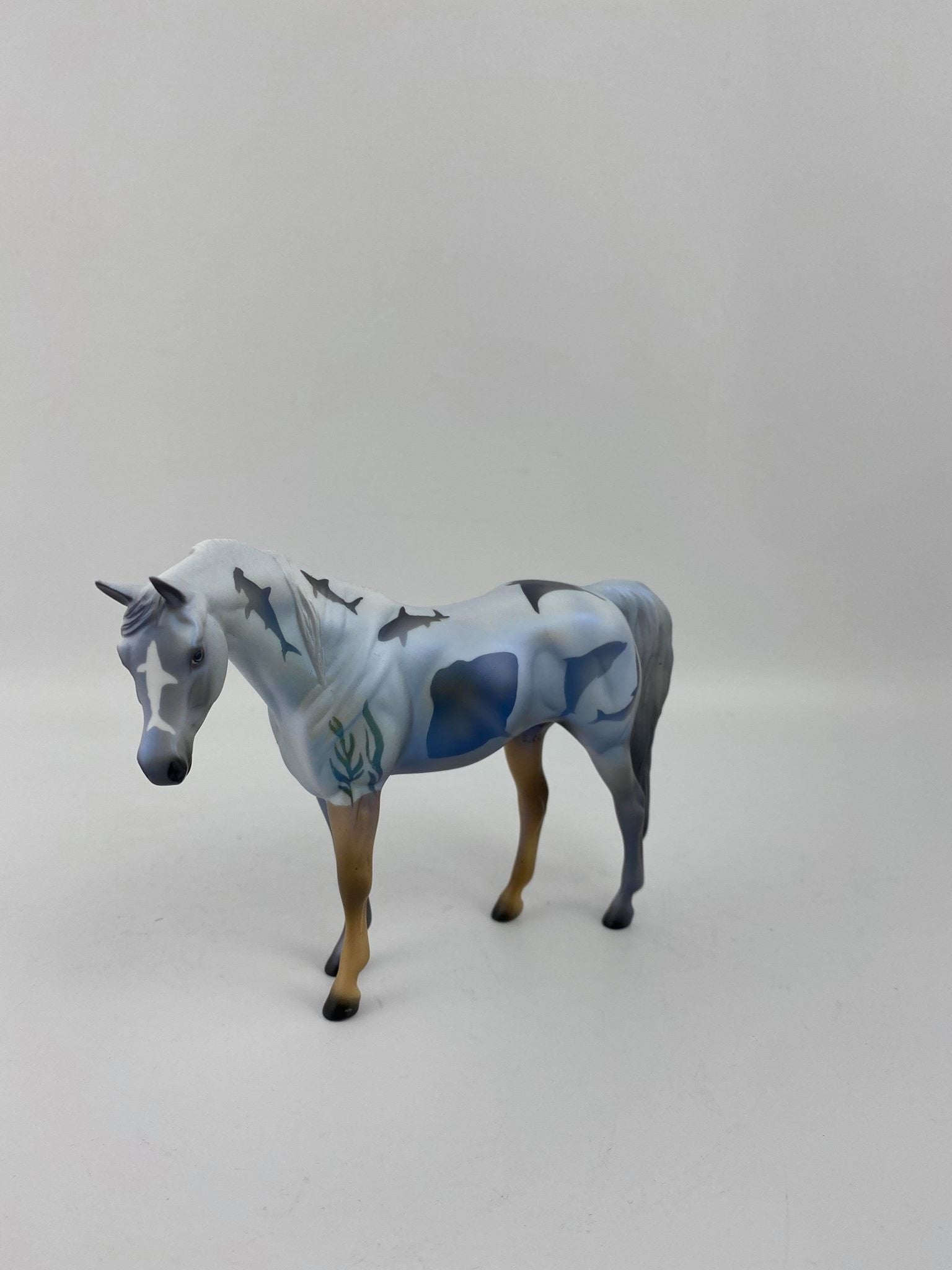 SHARK ANGEL-OOAK PEBBLES ARABIAN MARE SHARK WEEK DECORATOR 8/7/20