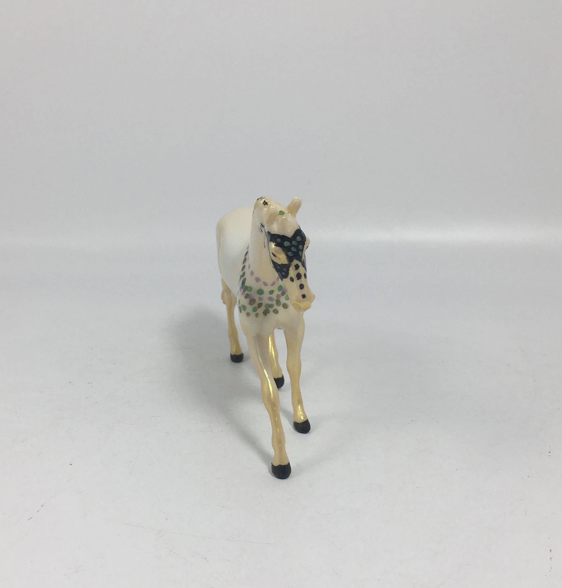 Moon Pie OOAK Mardi Gras Warmblood Chip Deco SB21