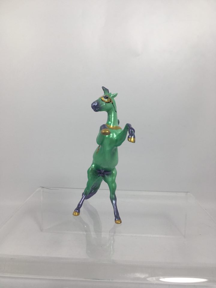 Rex-OOAK Mardi Gras Rearing Chip Deco SB21
