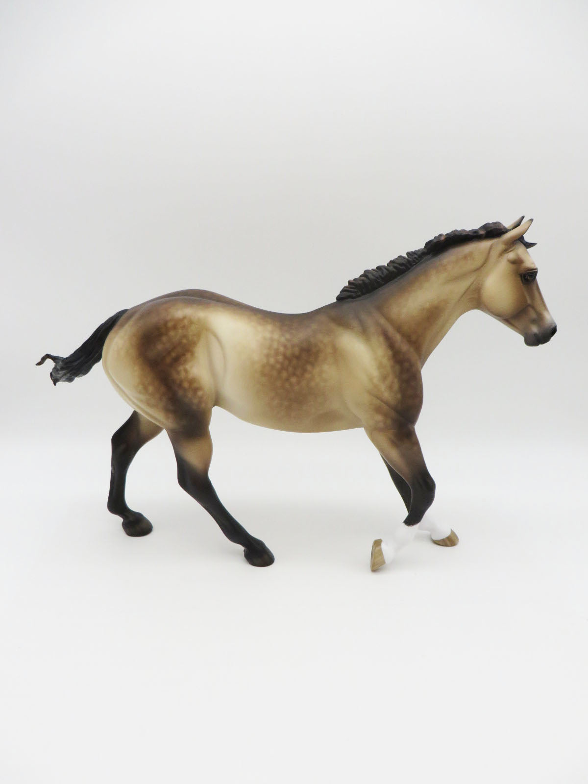 Stymie - OOAK Sooty Buckskin FQH Painted by Sheryl Leisure BO 10/7/22