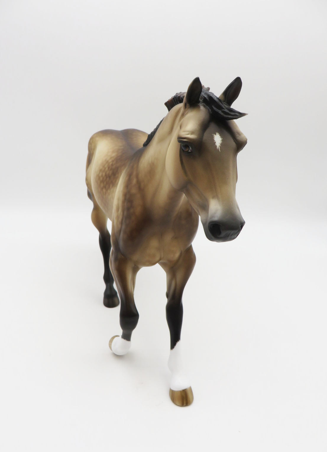 Stymie - OOAK Sooty Buckskin FQH Painted by Sheryl Leisure BO 10/7/22