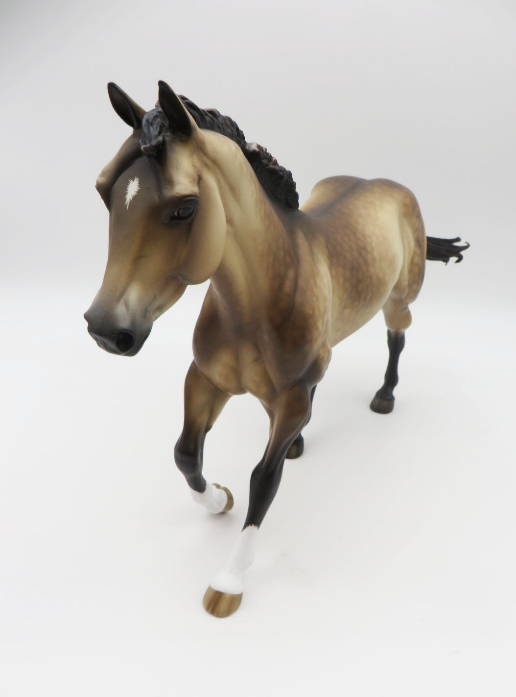 Stymie - OOAK Sooty Buckskin FQH Painted by Sheryl Leisure BO 10/7/22