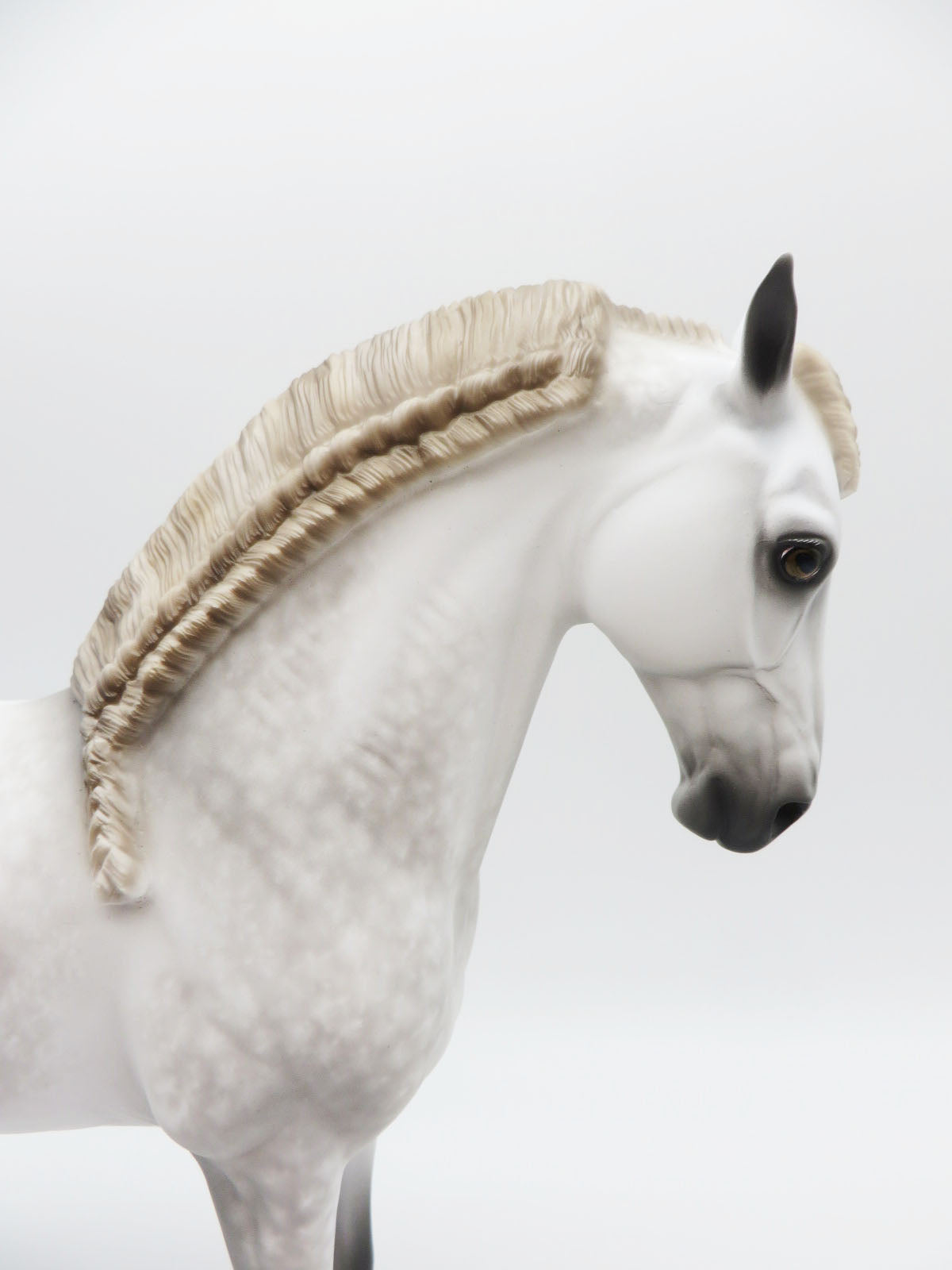 Petey - OOAK - Dapple Grey Andalusian Painted by Sheryl Leisure BO 10/7/22