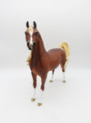 FROGGY - OOAK Dapple chestnut Arabian Painted by Sheryl Leisure BO 10/7/22