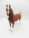 FROGGY - OOAK Dapple chestnut Arabian Painted by Sheryl Leisure BO 10/7/22