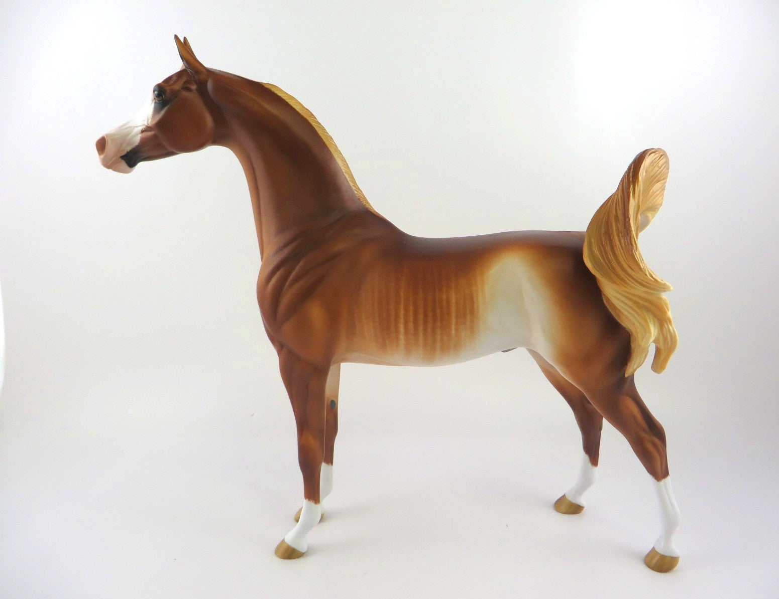 MILO -OOAK CHESTNUT RABICANO ARABIAN BY SHERYL LEISURE MM19