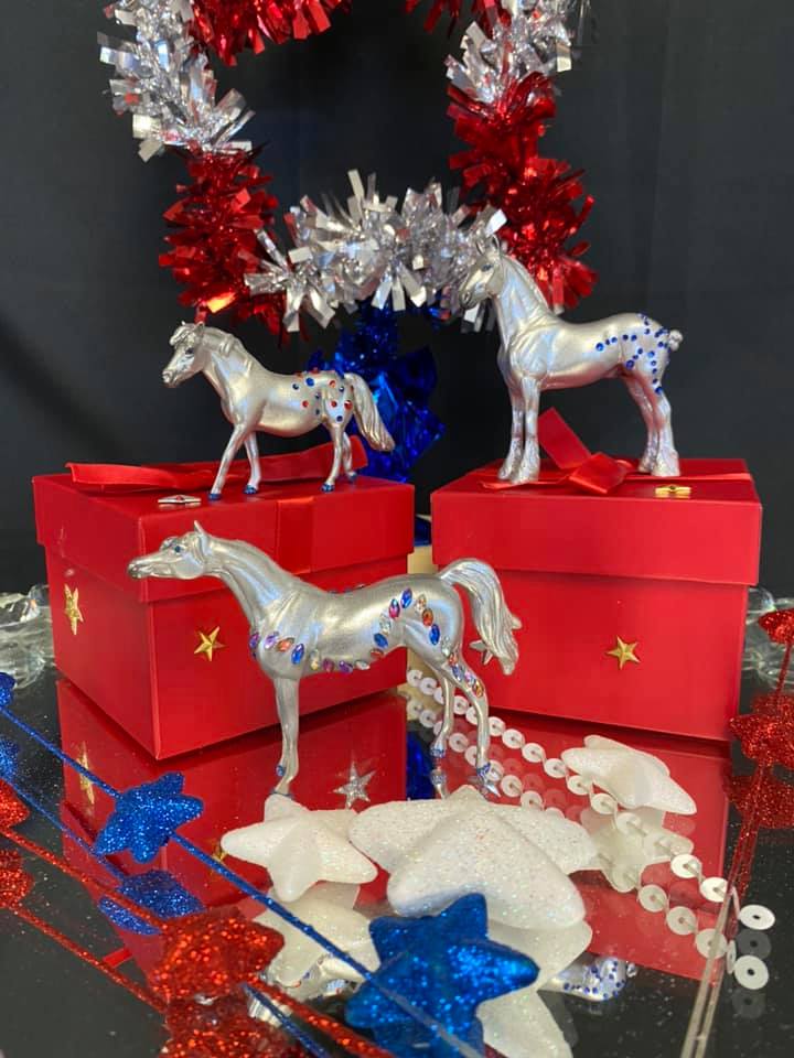 GRAB BAG 4TH OF JULY DECO CHIPS-OOAK'S Painted By Ellen Robbins 6/18/21