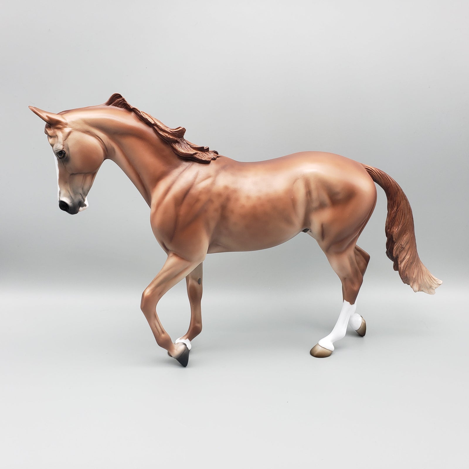 Marshall - OOAK - Reverse Dapple Chestnut Thoroughbred By Jess Hamill EQ23