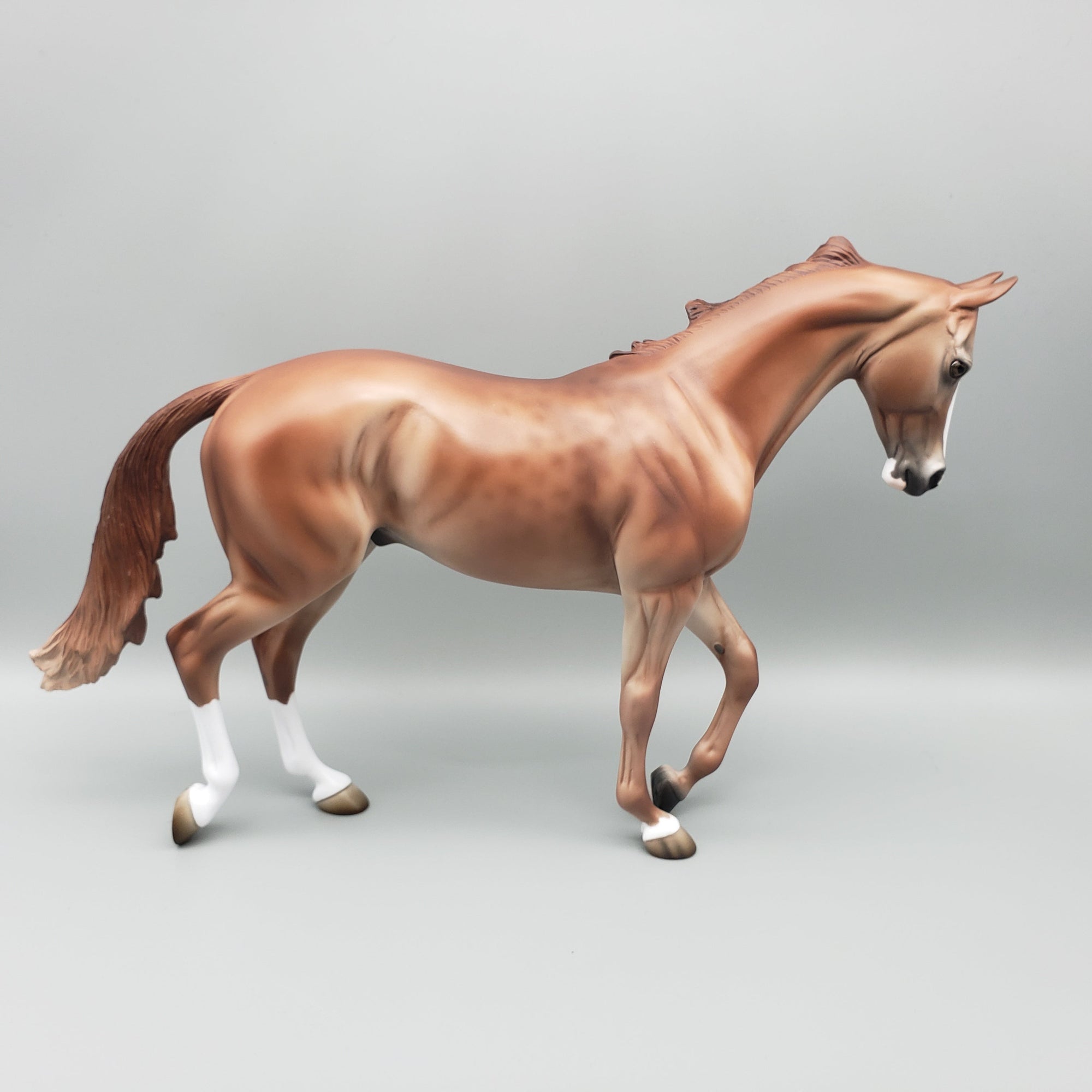 Marshall - OOAK - Reverse Dapple Chestnut Thoroughbred By Jess Hamill EQ23