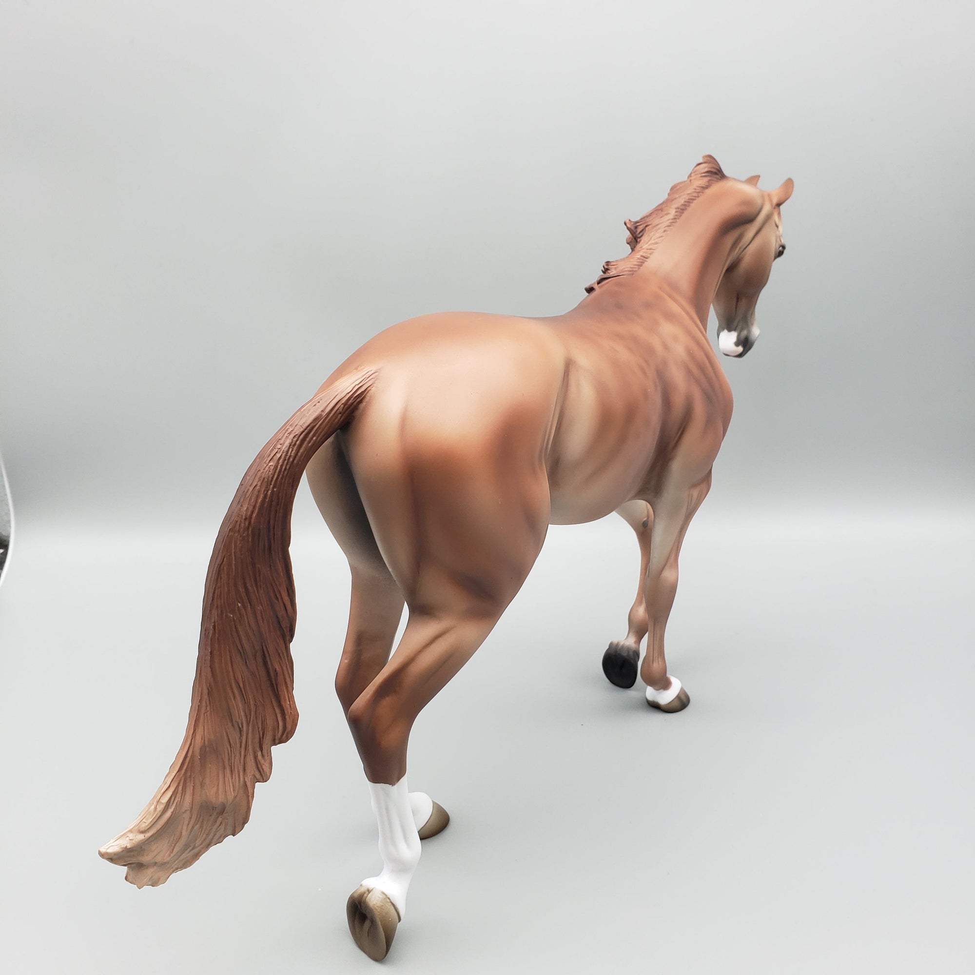 Marshall - OOAK - Reverse Dapple Chestnut Thoroughbred By Jess Hamill EQ23