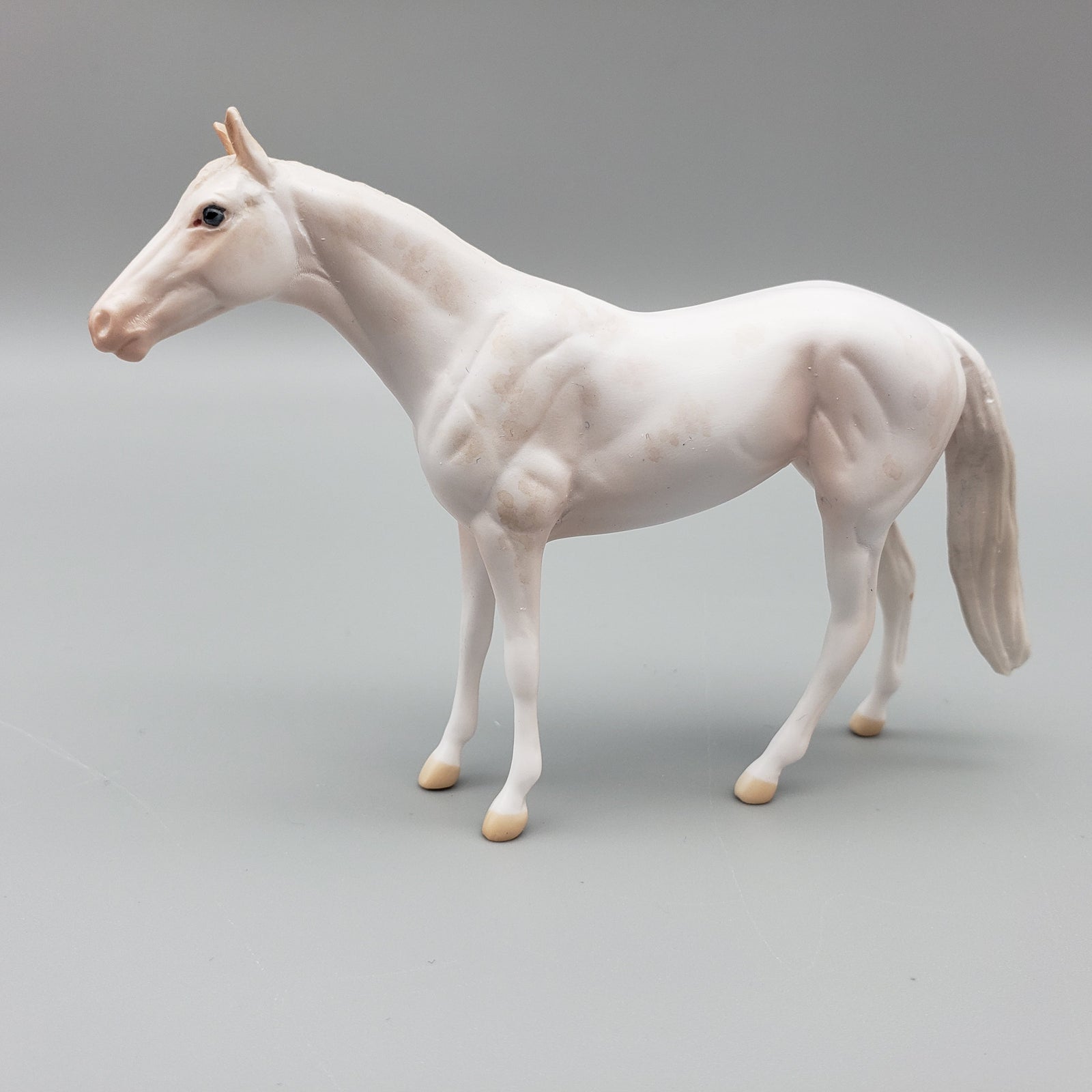 Chopin Duet OOAK White Sabino Thoroughbred Chip By Jess Hamill EQ23