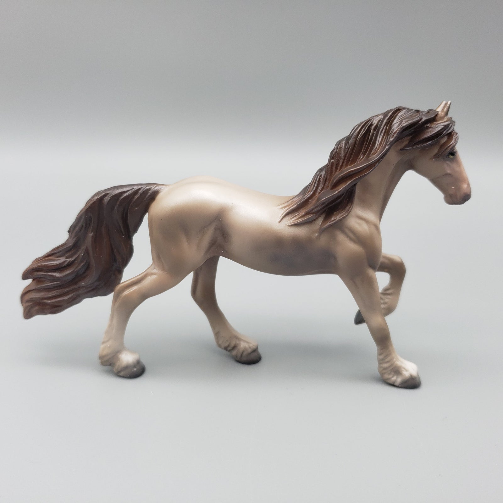 Marquis OOAK Reverse Dappled Champagne Friesian Chip By Jess Hamill EQ23