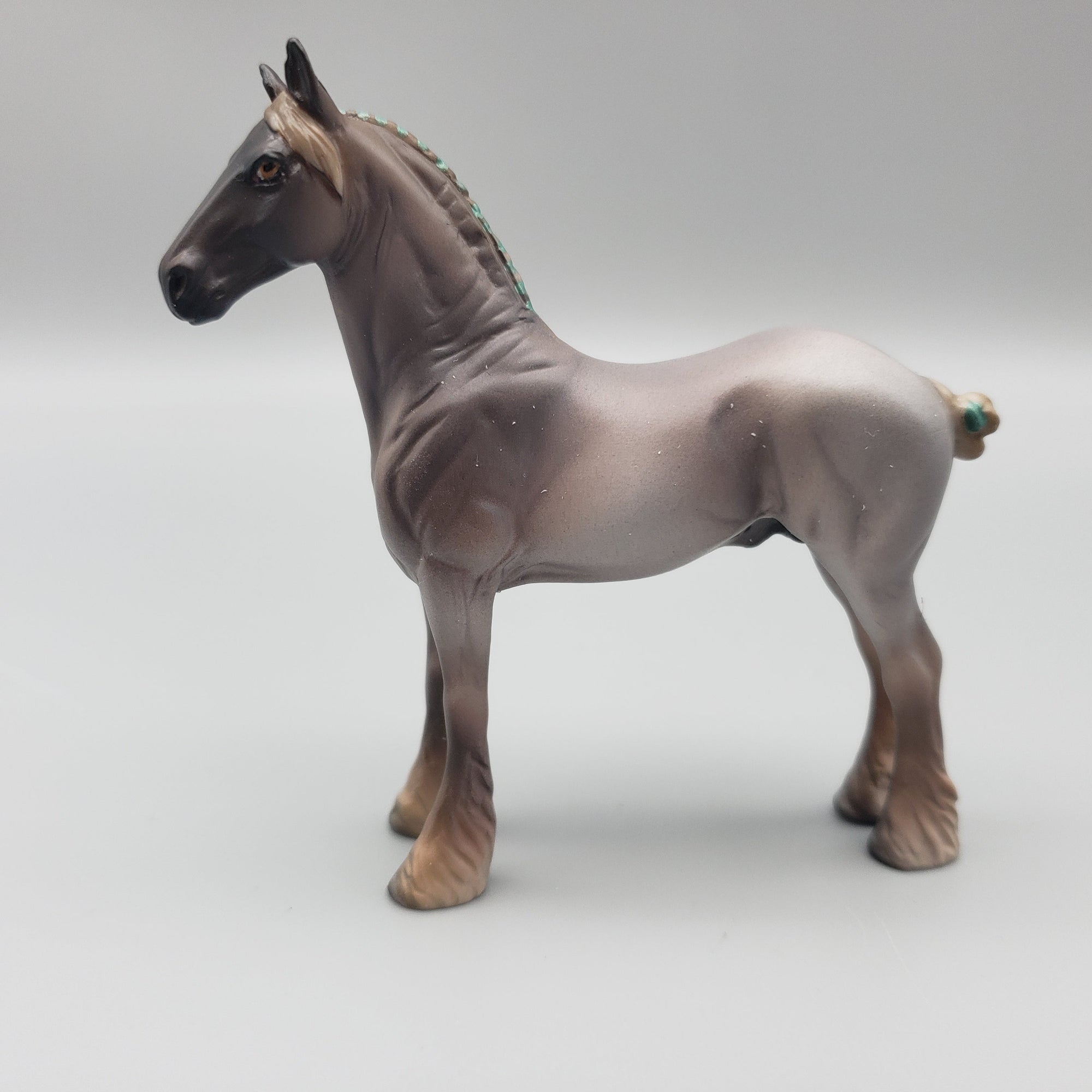 Monte OOAK Liver Chestnut Roan Draft Chip By Jess Hamill EQ23