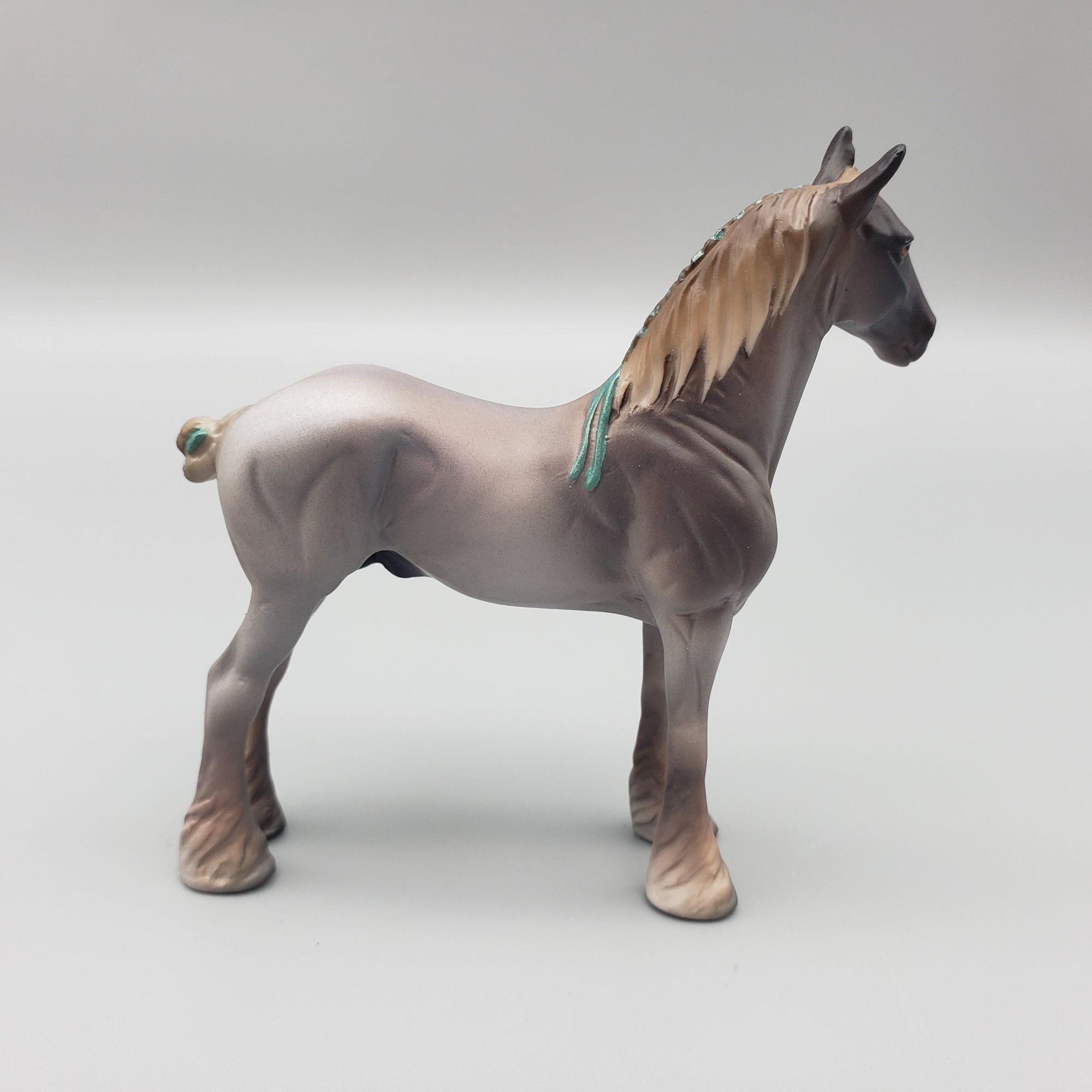 Monte OOAK Liver Chestnut Roan Draft Chip By Jess Hamill EQ23