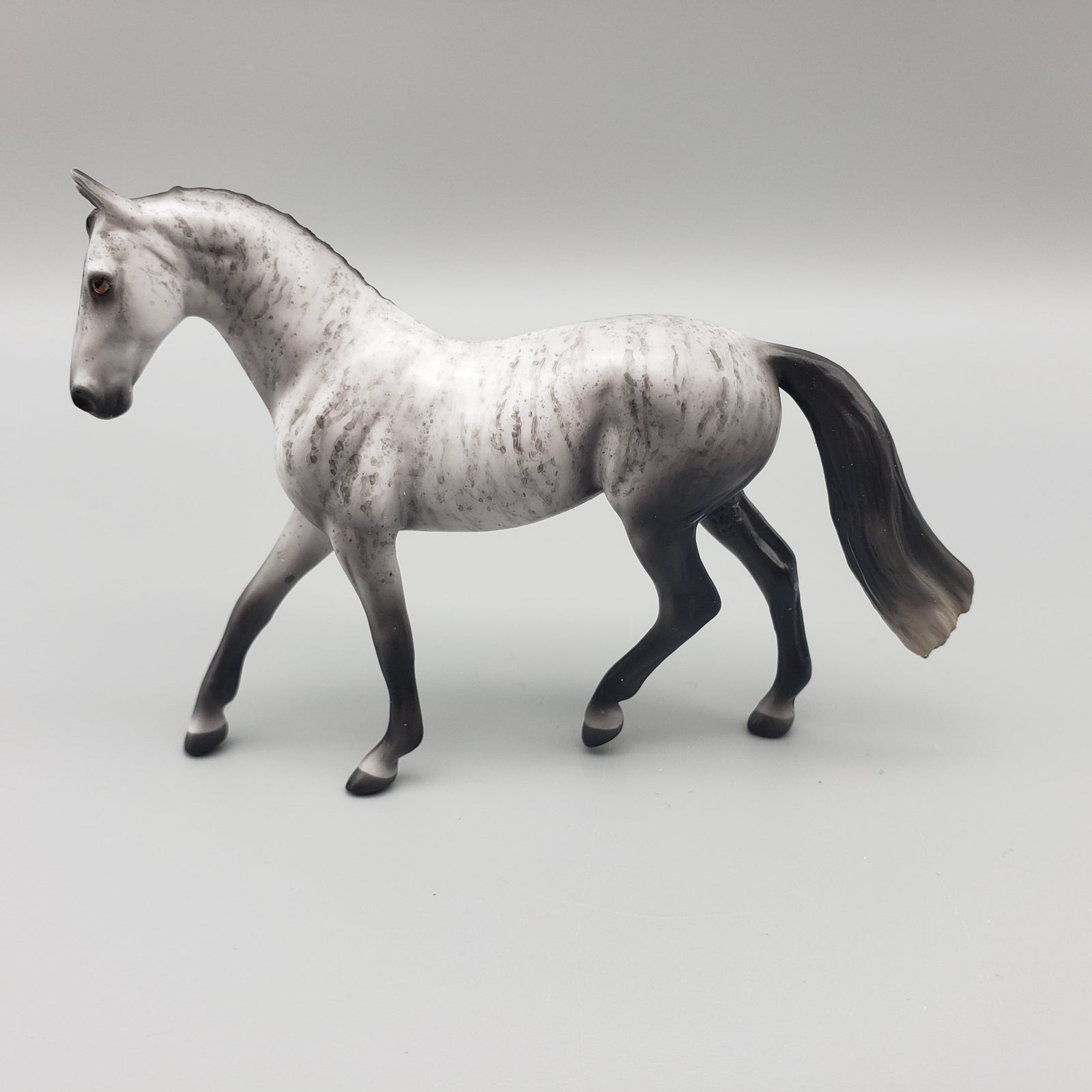 Vanderbilt OOAK Skewed Grey Brindle Warmblood Chip By Jess Hamill EQ23