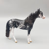 Jigsaw OOAK Black Sabino Andalusian Chip By Jess Hamill EQ23