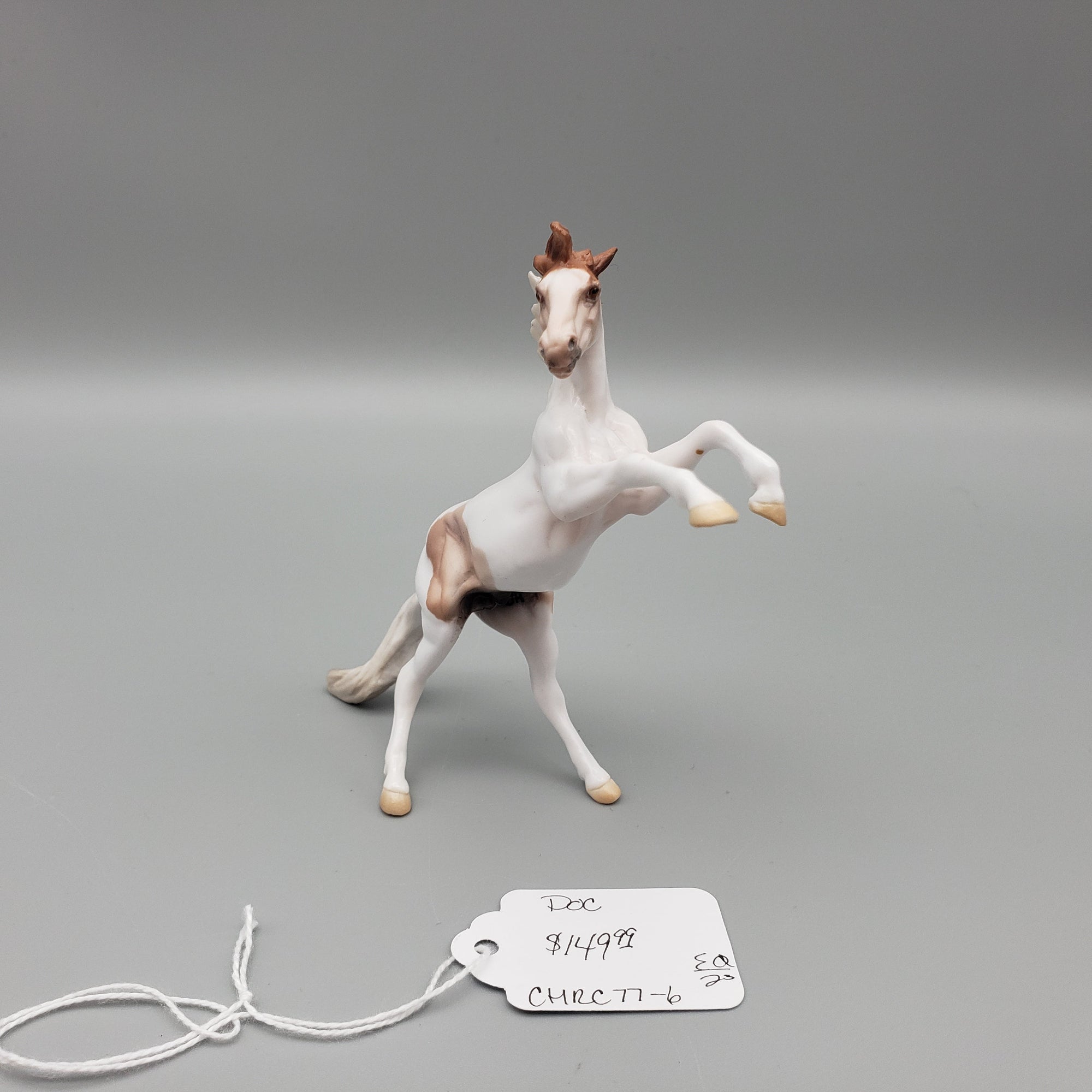 Doc OOAK Red Roan Medicine Hat Rearing Chip By Jess Hamill EQ23