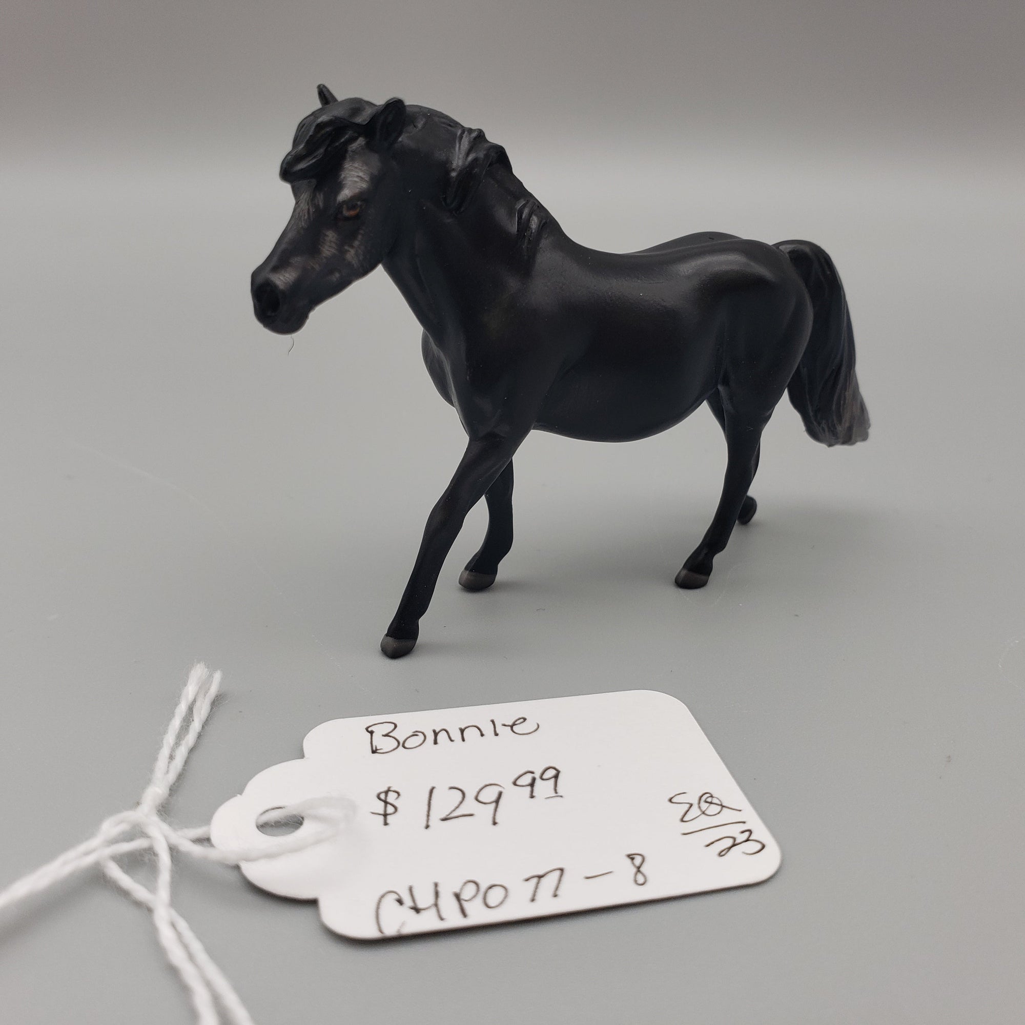 Bonnie OOAK Black Pony Chip By Jess Hamill EQ23