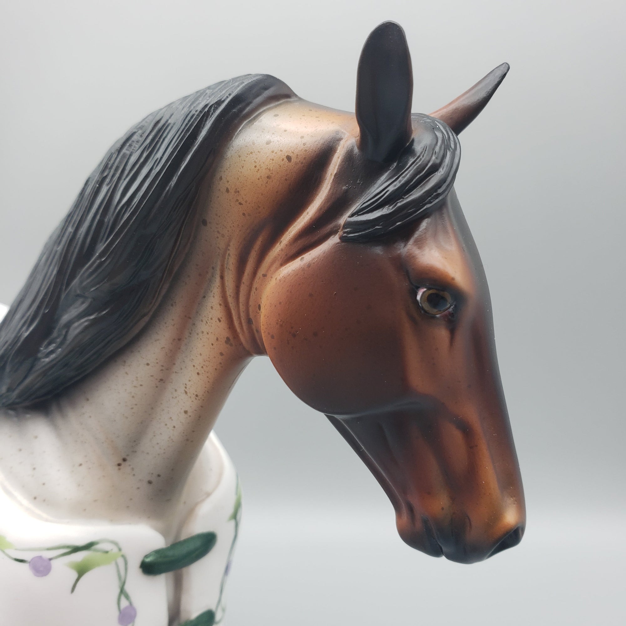 Wyld - OOAK - Customized Blanketed Bay Roan Tennessee Walking Horse By Dawn Quick