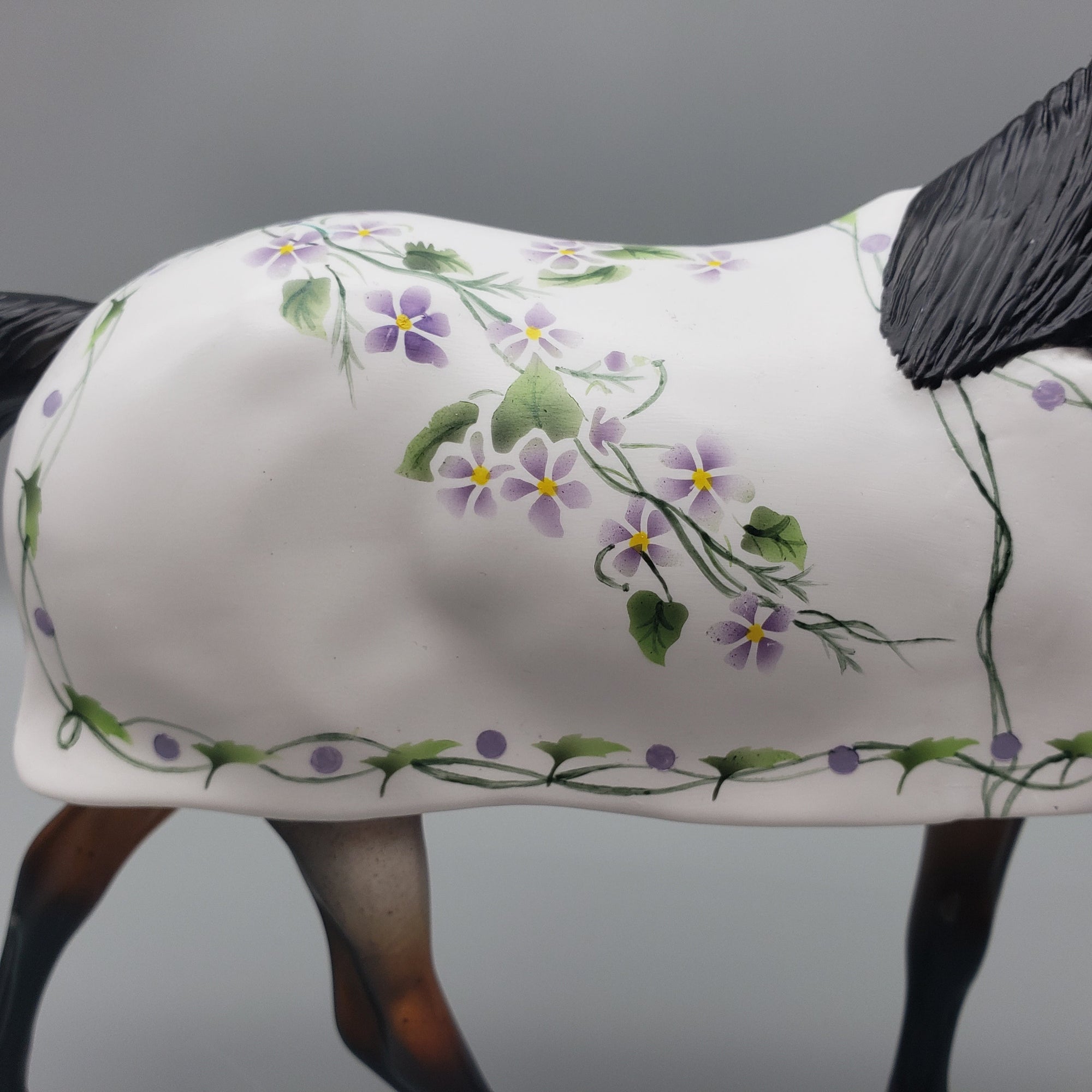 Wyld - OOAK - Customized Blanketed Bay Roan Tennessee Walking Horse By Dawn Quick
