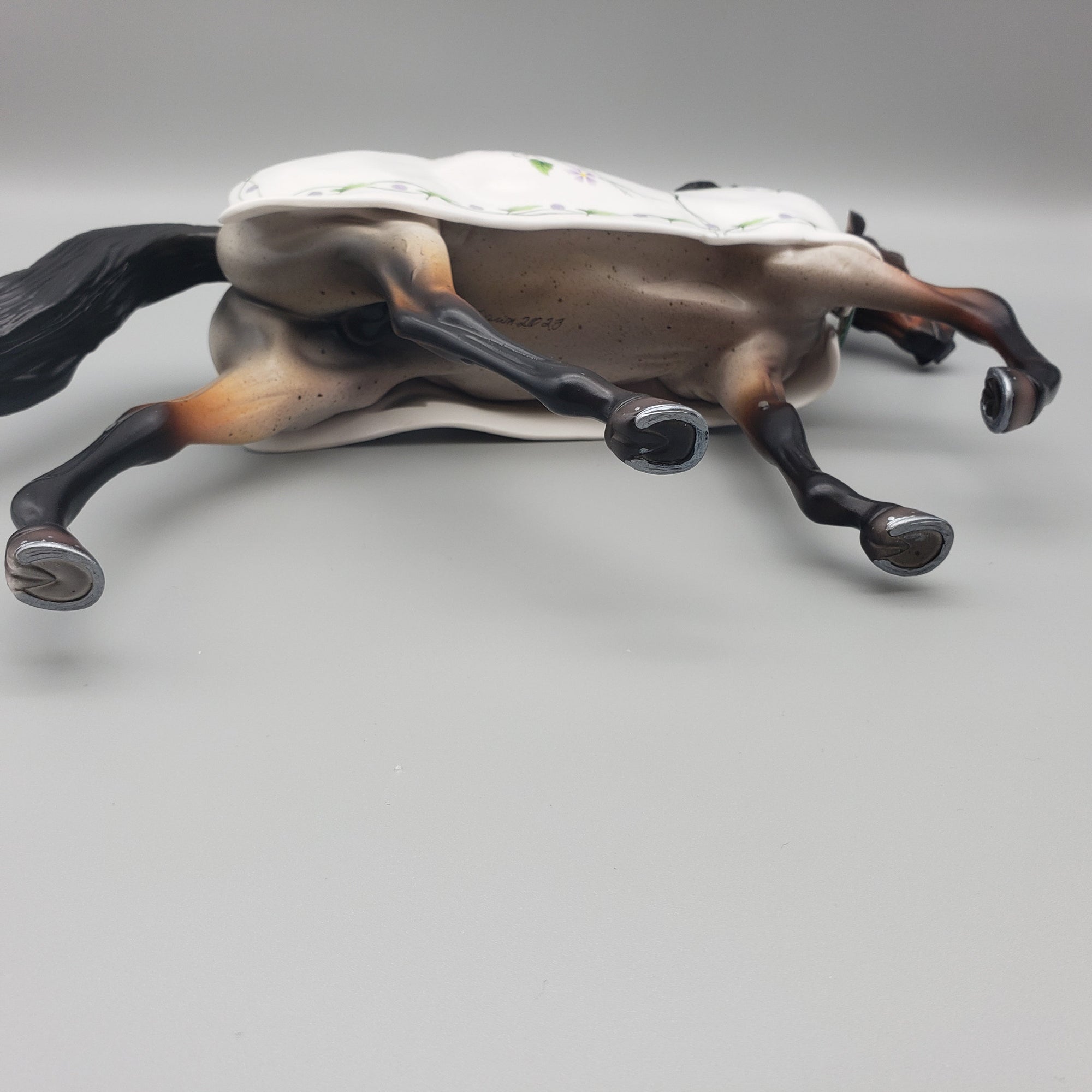 Wyld - OOAK - Customized Blanketed Bay Roan Tennessee Walking Horse By Dawn Quick