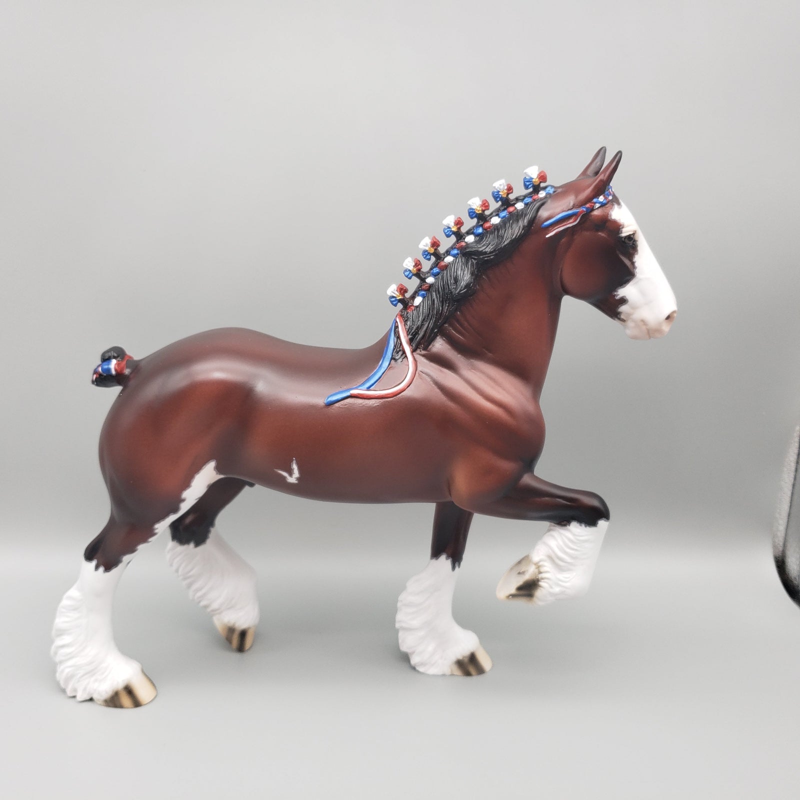 General - OOAK - Bay Trotting Drafter with Mapping By Dawn Quick EQ23