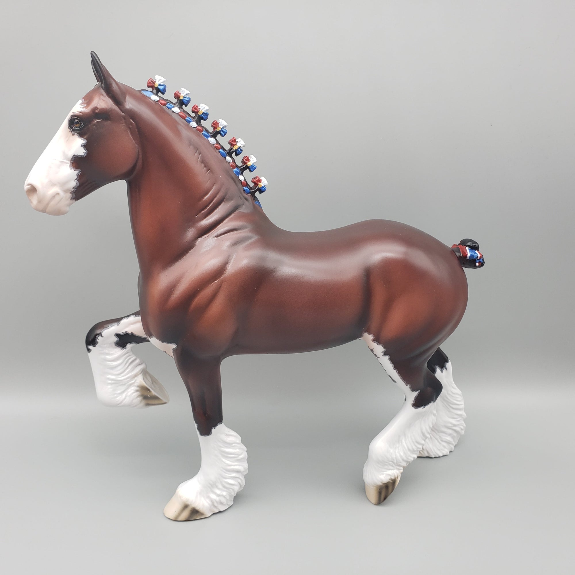 General - OOAK - Bay Trotting Drafter with Mapping By Dawn Quick EQ23