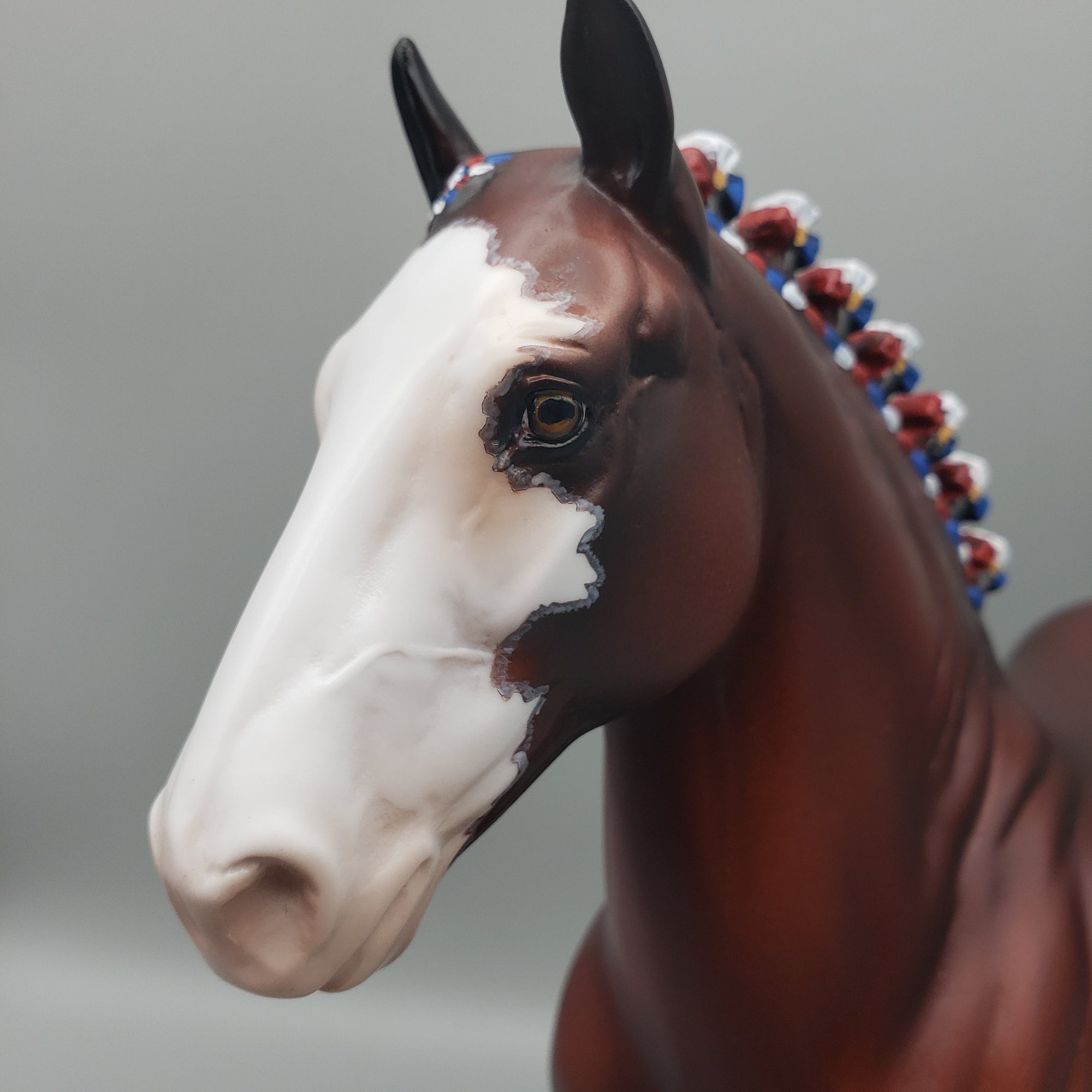 General - OOAK - Bay Trotting Drafter with Mapping By Dawn Quick EQ23