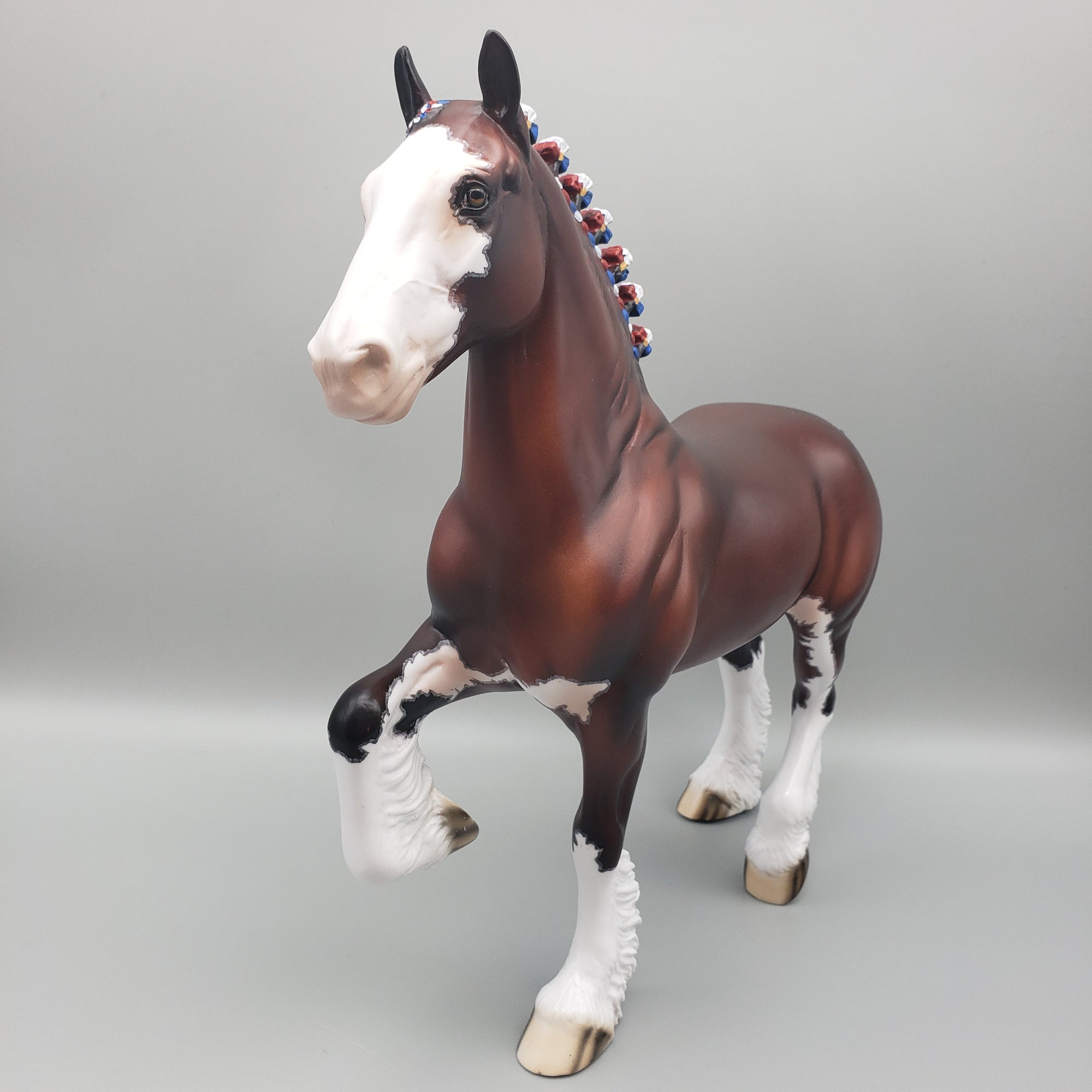 General - OOAK - Bay Trotting Drafter with Mapping By Dawn Quick EQ23